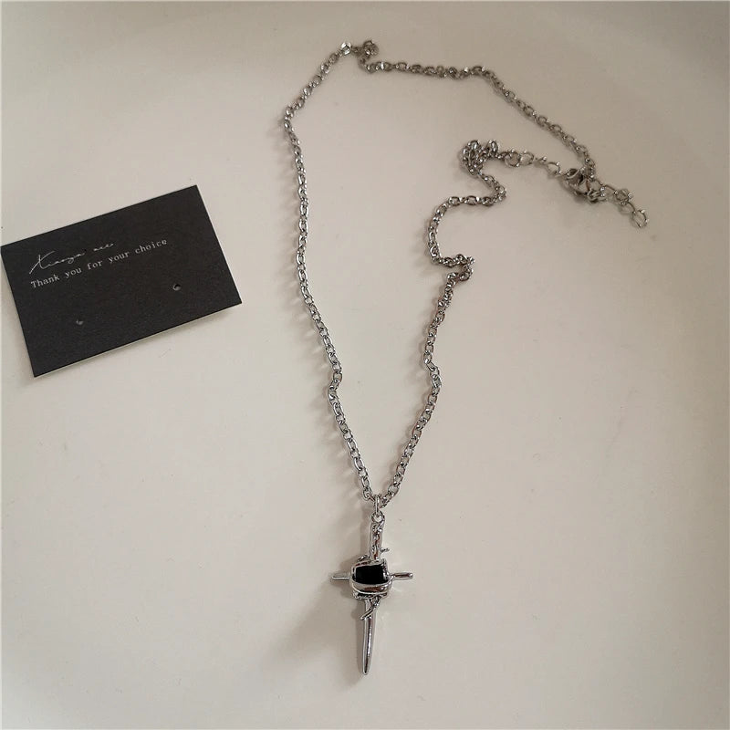 BLACK CROSS NECKLACE®