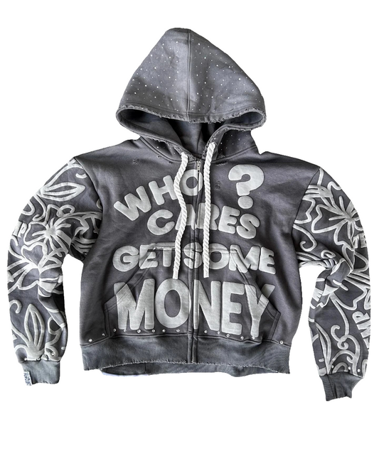 GET SOME MONEY ZIP-UP® [GREY]